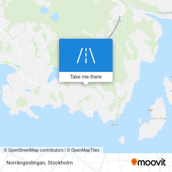 Norrängsslingan map