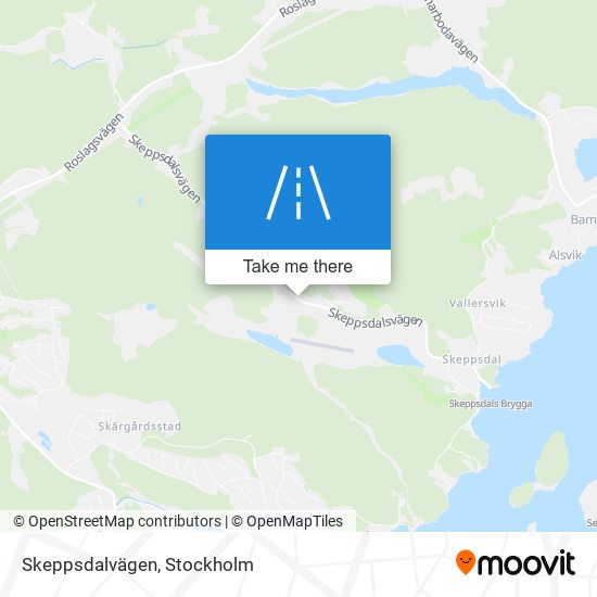 Skeppsdalvägen map
