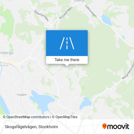 Skogsfågelvägen map