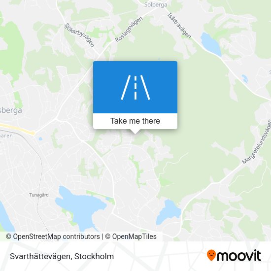 Svarthättevägen map