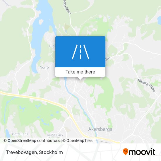 Trevebovägen map