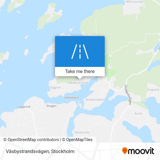 Väsbystrandsvägen map