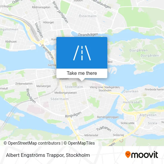 Albert Engströms Trappor map