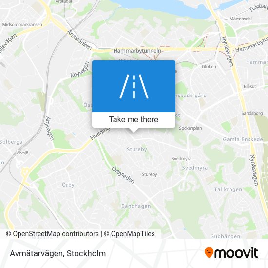 Avmätarvägen map