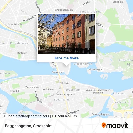 Baggensgatan map
