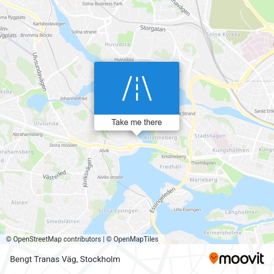 Bengt Tranas Väg map