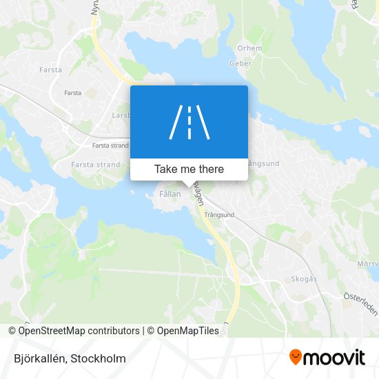 Björkallén map