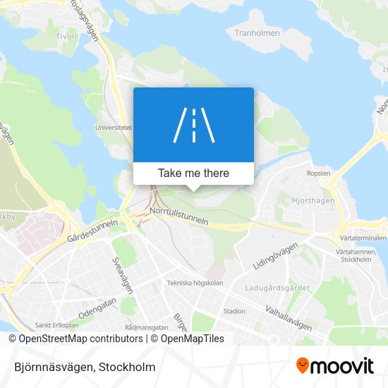 Björnnäsvägen map