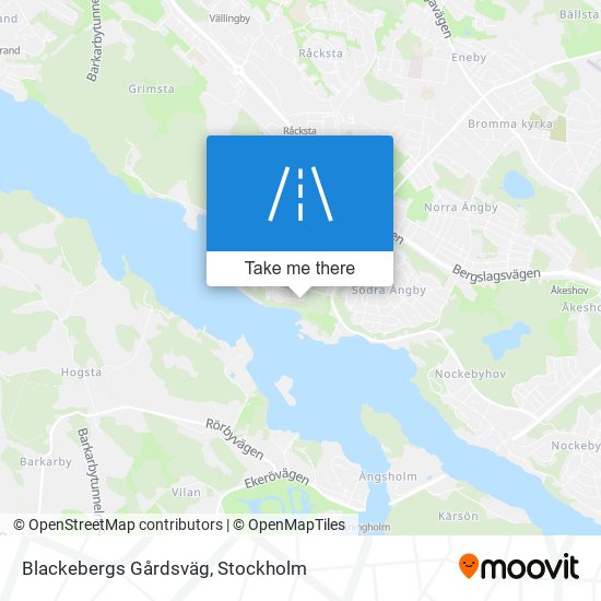 Blackebergs Gårdsväg map