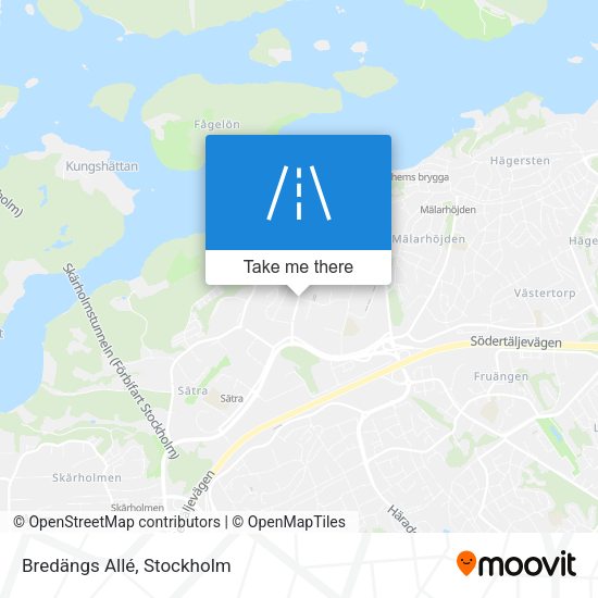 Bredängs Allé map