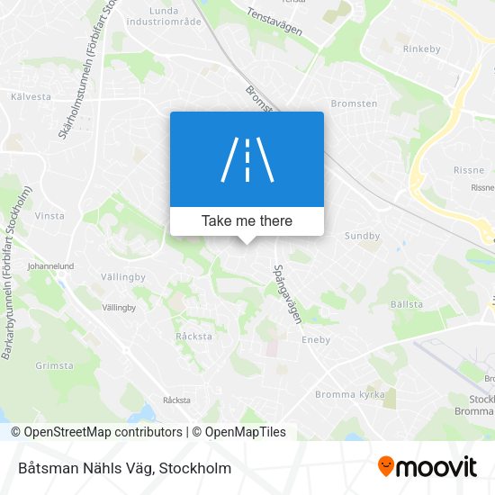 Båtsman Nähls Väg map