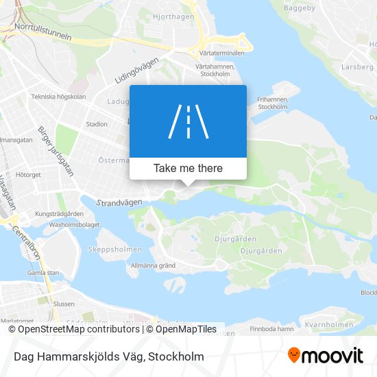 Dag Hammarskjölds Väg map
