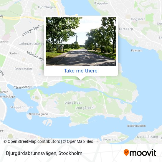Djurgårdsbrunnsvägen map