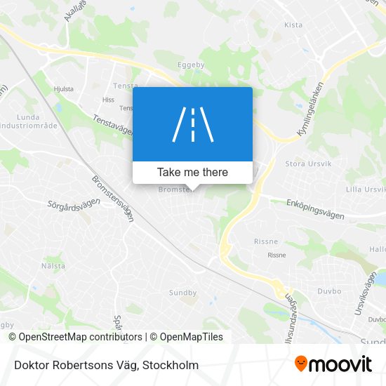 Doktor Robertsons Väg map