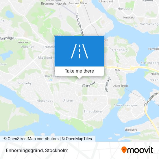 Enhörningsgränd map