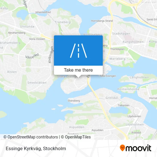 Essinge Kyrkväg map