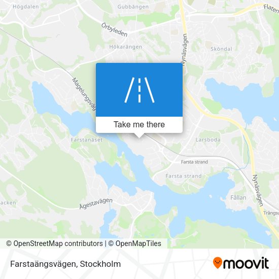 Farstaängsvägen map