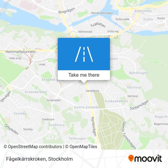 Fågelkärrskroken map