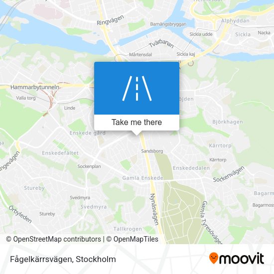 Fågelkärrsvägen map