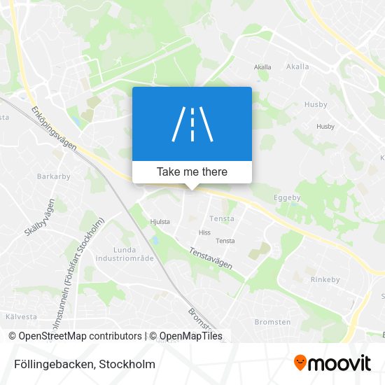 Föllingebacken map