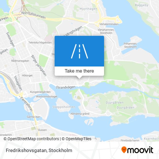 Fredrikshovsgatan map