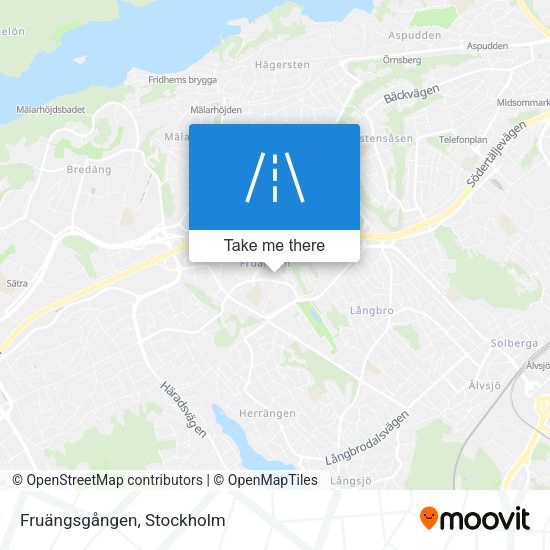 Fruängsgången map