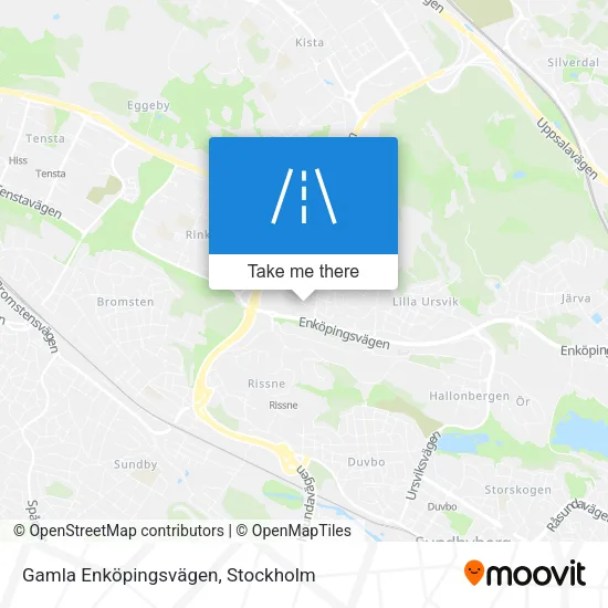 Gamla Enköpingsvägen map