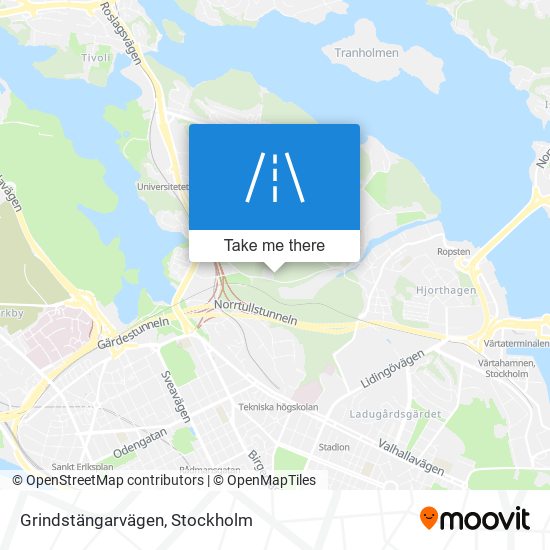 Grindstängarvägen map