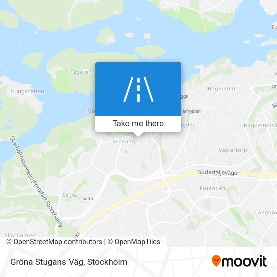 Gröna Stugans Väg map