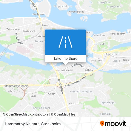 Hammarby Kajgata map