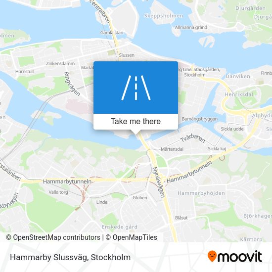 Hammarby Slussväg map