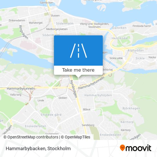 Hammarbybacken map