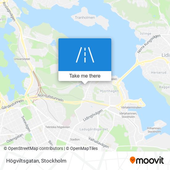 Högviltsgatan map