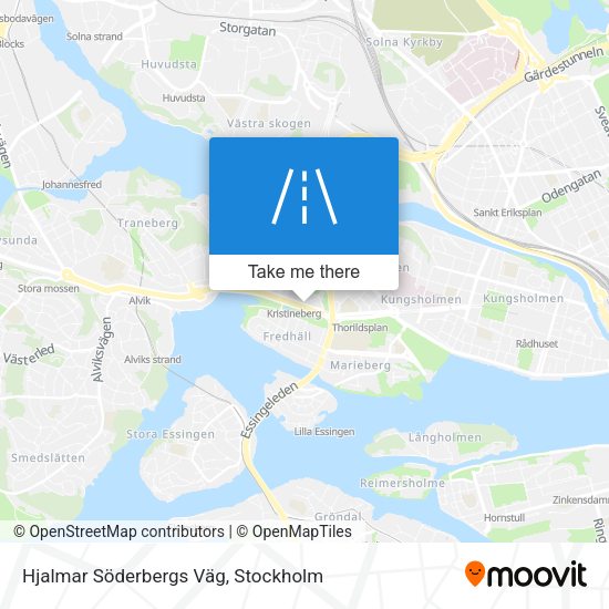 Hjalmar Söderbergs Väg map