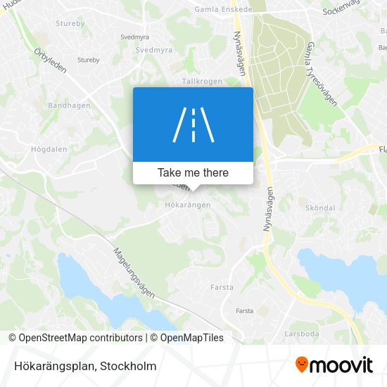 Hökarängsplan map