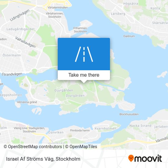 Israel Af Ströms Väg map