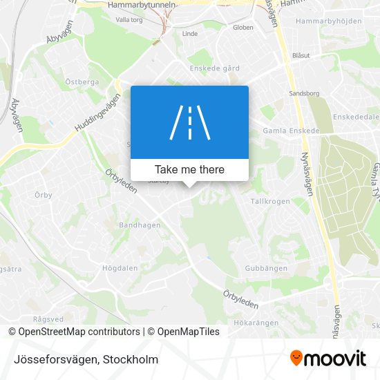 Jösseforsvägen map