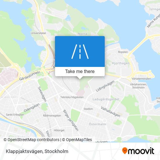 Klappjaktsvägen map