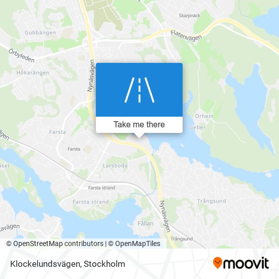 Klockelundsvägen map