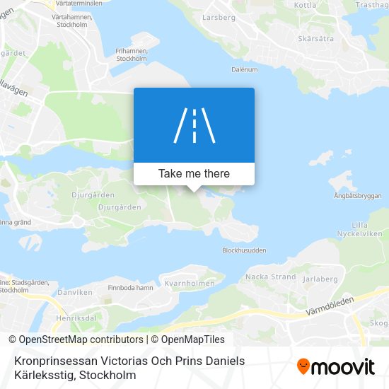 Kronprinsessan Victorias Och Prins Daniels Kärleksstig map