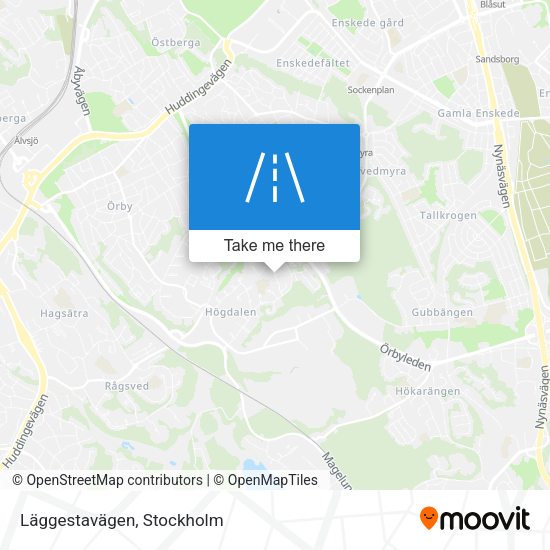 Läggestavägen map