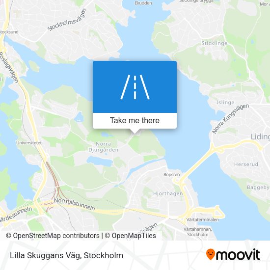 Lilla Skuggans Väg map