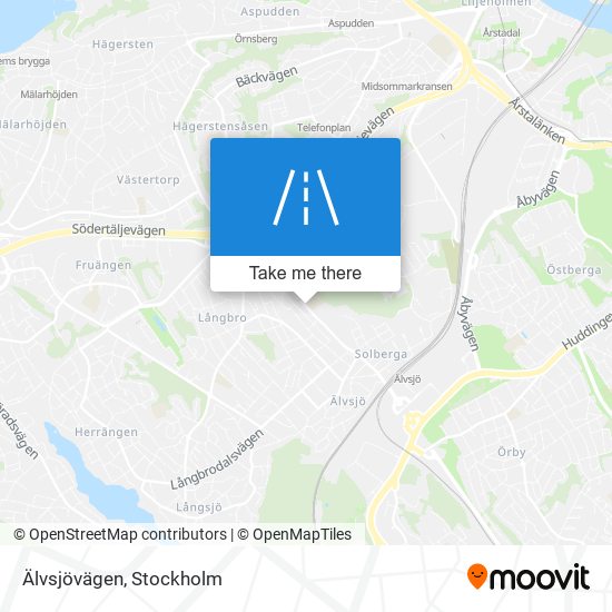 Älvsjövägen map