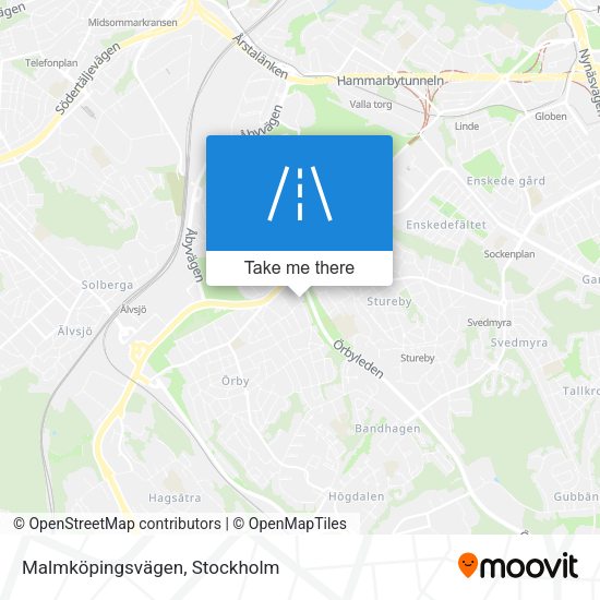 Malmköpingsvägen map