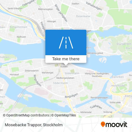 Mosebacke Trappor map