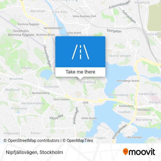 Nipfjällsvägen map