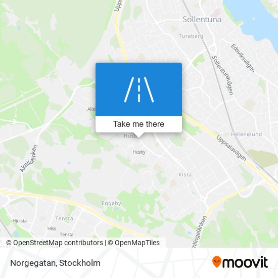 Norgegatan map