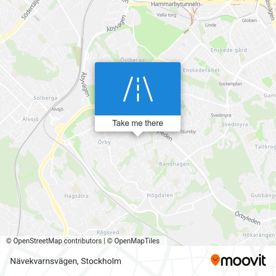 Nävekvarnsvägen map