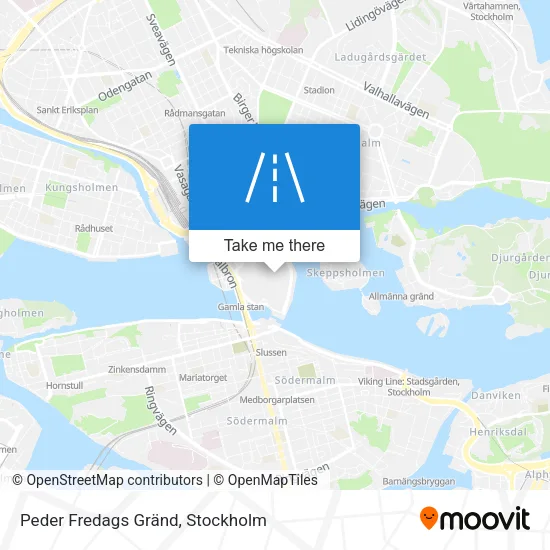 Peder Fredags Gränd map