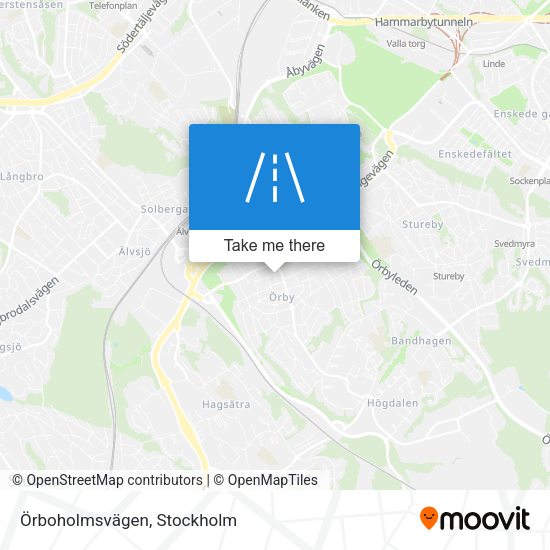 Örboholmsvägen map
